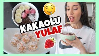 KAKAOLU YULAF LAPASI, FİT HAVUÇ TOPLARI | SAĞLIKLI FİT TATLI TARİFLERİM #2