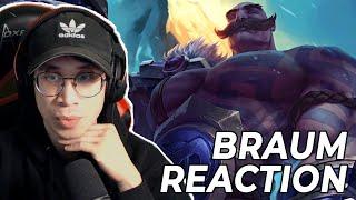 Arcane fan reacts to BRAUM (Voicelines, Skins, & Story) | League of Legends