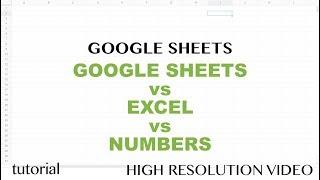Google Sheets vs Excel vs Numbers - Which One is Better?