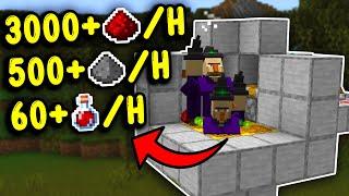 BEST GUNPOWDER & REDSTONE Farm Minecraft Bedrock 1.21!