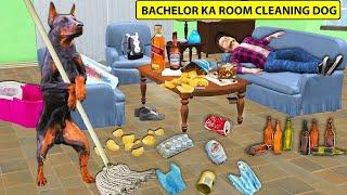 Dog Cleaning Bachelor Room Kutta Ghar Saphaee Hindi Kahaniya Hindi Bedtime Stories Moral Stories
