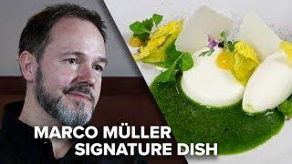 Signature Dish of MARCO MÜLLER: Young sprouts | Restaurant Rutz Berlin