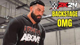 WWE 2K24 NEW Backstage Area OMG Moments Roman Reigns Vs Logan Paul