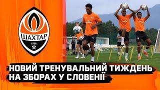 Beginning of the new training week of Shakhtar at the training camp in Slovenia