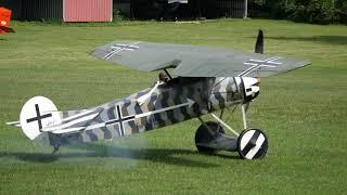 Old Rhinebeck Fokker D.VIII Startup and Takoff