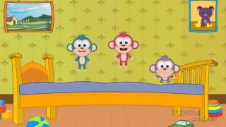 Five Little Monkeys Kids Song By FLYING CUBES