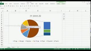 How to Create 2D Bar of Pie Chart in MS Excel 2013