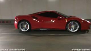 SIêu Xe Ferrari 488 GTB Nẹt Pô Liên Hồi Ở Phố Đi Bộ Nguyễn Huệ