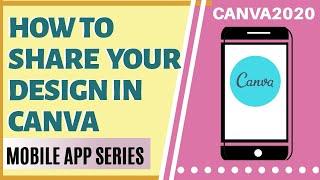 How To Share Your Canva Design To Others | Canva Share Link #canvasharedlink #canvatutorial