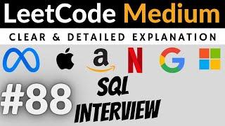 LeetCode Medium 1164 Amazon Interview SQL Question with Detailed Explanation
