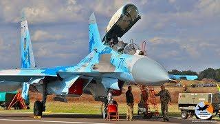 Su-27 Flanker start up to shut down | Ukrainian Air Force | EBBL