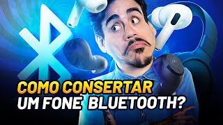 Como consertar um fone de ouvido BLUETOOTH que só funciona um lado ou NÃO CONECTA