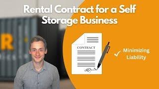 SELF STORAGE BUSINESS: RENTAL CONTRACT - how to minimize your liability