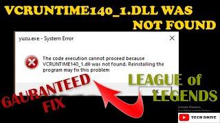 How To Fix VCRUNTIME140_1.dll Missing or Not Found Error in Windows 11/10/8/7 -Fix League of Legends