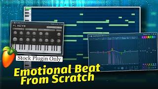 Emotional Beat From Scratch | FL Studio Stock Plugins Only Hindi