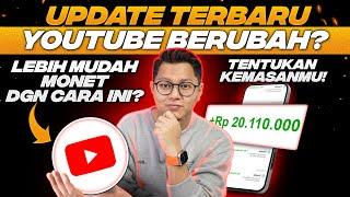 UPDATE BARU, Lebih Mudah Monetisasi Youtube Dengan Cara Ini? Cara Baru Hasilkan Uang Dari Youtube!