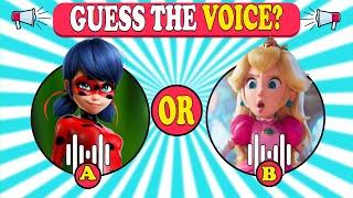 Guess Character By Their Voice?|Netflix Puss In Boots , Disney Princess, Super Mario Bros quiz