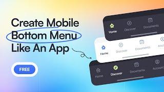How to Create Sticky Mobile Bottom Menu Bar Like an App for WordPress Website (Without Elementor)