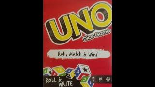 Uno Dice Game (2019, Mattel) -- What's Inside