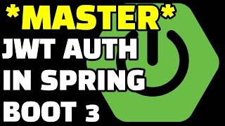 MASTER JWT Authentication with Java Spring Boot 3