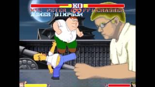 Mugen: Peter & Homer vs Angry German Kid (unreal)