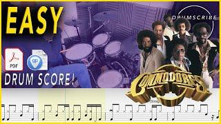 Easy - Commodores | Drum SCORE Sheet Music Play-Along | DRUMSCRIBE