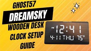 Setting Up Your Stylish DreamSky Wooden Desk Clock: Step-by-Step Guide