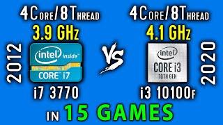 i7 3770 vs i3 10100f Test in 15 Games or i3 10100f vs Xeon E3 1270v2