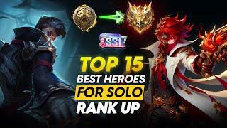 TOP 15 BEST HEROES TO SOLO RANK UP TO MYTHICAL IMMORTAL FASTER | SEASON 31 - BEATS