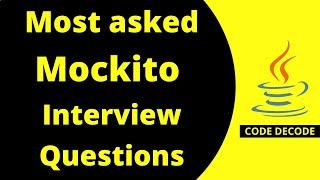 Mockito Junit Interview Question and Answer for fresher and experienced with example | Code Decode