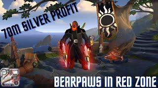 70M Silver Profit In Red Zone?! Insane Loot | Albion Online | 7.3 Badon Giveaway