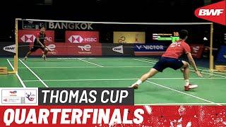 BWF Thomas Cup Finals 2022 | Indonesia vs. China | Quarterfinals