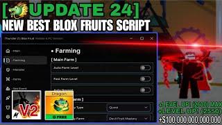 [UPDATE 24] Blox Fruits Script GUI | DRAGON FRUIT RACE V4 AUTO FARM LEVEL *PASTEBIN*