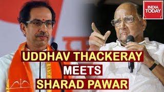 Uddhav Thackeray To Meet Sharad Pawar,  Leaves From His Residence | Live