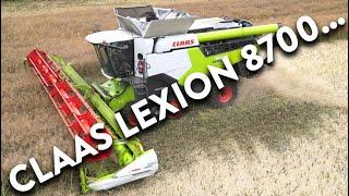 4Kᵁᴴᴰ Harvest 2024: Claas Lexion 8700 TT - Readhead Farm's cutting OSR near Theberton.