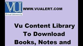 Vu Conten Library Official Library To Get Your books, notes and PPT Files