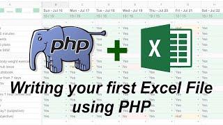 PHP Tutorial - Writing a spreadsheet file using PHPSpreadsheet