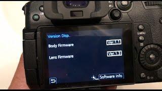 Panasonic GH5 Firmware Update en español