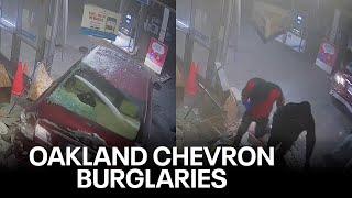 Oakland Chevrons burglarized 15 minutes apart | KTVU