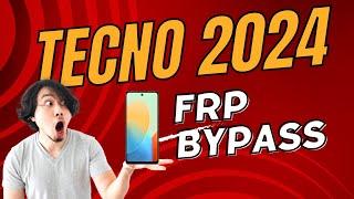 Tecno Spark 20 FRP Bypass 2024 | Tecno 2024 frp bypass | Tecno Android 13 / 14 FRP Bypass