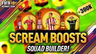 FIFA 18 BOOSTED SCREAM CARDS SQUAD w/ 87 CROUCH & 92 RIBERY!