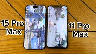 IPHONE 15 PRO MAX VS IPHONE 11 PRO MAX - (IOS 17.3) SPEED TEST(4K)