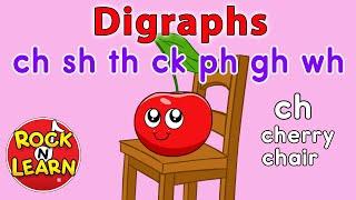 Digraphs | ch, sh, th, ck, ph, gh, wh | Rock 'N Learn Phonics Songs