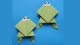 DIY:Frog Tutorial !!! How to Make Easy Origami Paper Frog With Paper !!!