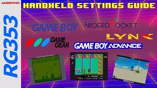 Anbernic RG353 Series Handheld Consoles Overlays & Settings Guide