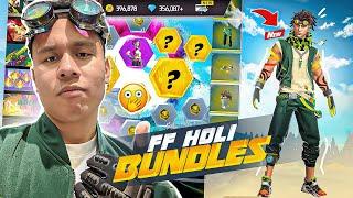 Buying Free Fire New Holi Bundles  Review & Gameplay - Tonde Gamer