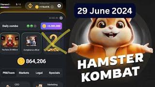 Hamster Kombat Daily Combo 29 June 2024 5,000,000 Coins