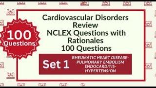 100 Cardiovascular Questions and Answers Cardiac System Nursing Exam Questions Test