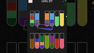 water sort color puzzle level 277 gameplay walkthrough solution