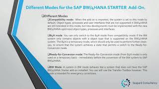 Unit 4 – SAP BW/4HANA STARTER Add-On